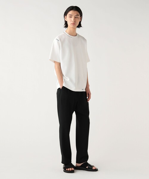 BEAMS HEART(ビームスハート)の「【ユニセックス】ダンボール ステッチ Tシャツ(吸水速乾・毛玉軽減)(Tシャツ/カットソー・メンズ・ベージュ/ホワイト・SMALL/MEDIUM/LARGE)」の4枚目の写真