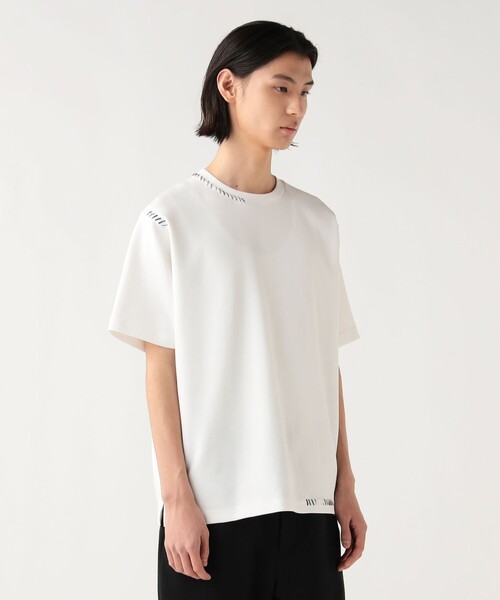 BEAMS HEART(ビームスハート)の「【ユニセックス】ダンボール ステッチ Tシャツ(吸水速乾・毛玉軽減)(Tシャツ/カットソー・メンズ・ベージュ/ホワイト・SMALL/MEDIUM/LARGE)」の5枚目の写真