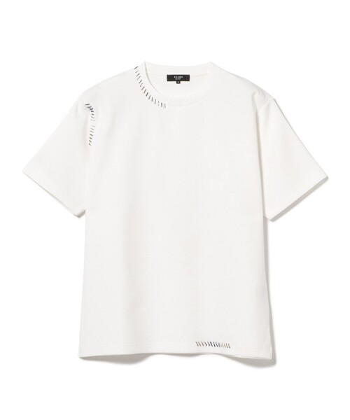BEAMS HEART(ビームスハート)の「【ユニセックス】ダンボール ステッチ Tシャツ(吸水速乾・毛玉軽減)(Tシャツ/カットソー・メンズ・ベージュ/ホワイト・SMALL/MEDIUM/LARGE)」の14枚目の写真