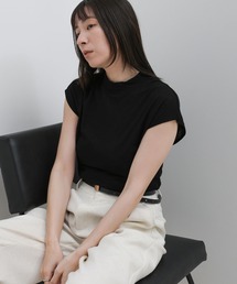 select MOCA | プチハイフレンチスリーブトップス(Tシャツ/カットソー)