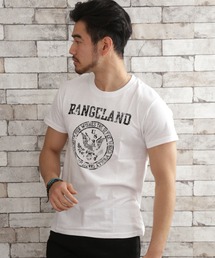 夏服 アメカジ カレッジプリント リンガー 半袖Tシャツ