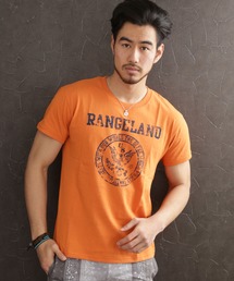 ARCADE（アーケード）の「夏服 アメカジ カレッジプリント リンガー 半袖Tシャツ（Tシャツ/カットソー）」