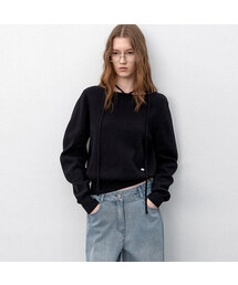 STRING BOAT NECK VOLUME KNIT S (T-7178)