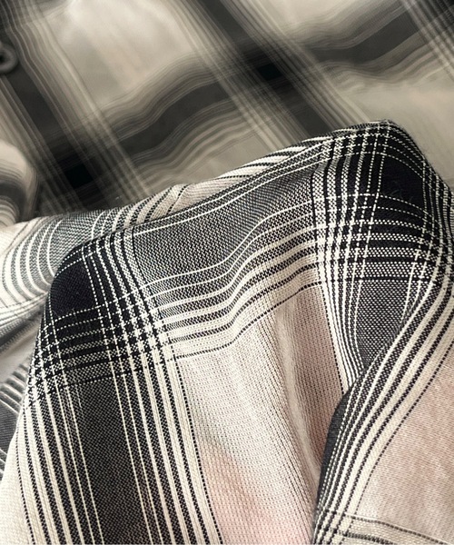 my beautiful landlet(マイビューティフルランドレット)の「my beautiful landlet Sheer check shirt(シャツ/ブラウス・メンズ・ブラック/ブルー/ベージュ・0)」の10枚目の写真
