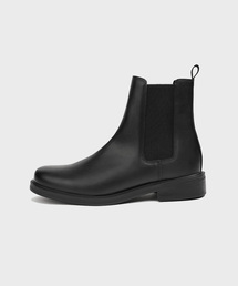 [SECOND.A Light] ベーシックラウンドトウチェルシーブーツ SL23 [MATT BLACK]