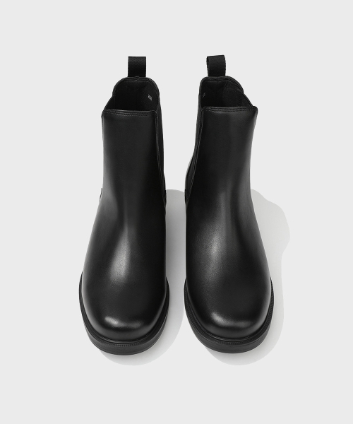 FIRENZE ATELIER（フィレンツェアトリエ）の「[SECOND.A Light] ベーシックラウンドトウチェルシーブーツ SL23 [MATT BLACK]（ブーツ・メンズ・ブラック・24cm/25cm/26cm/27cm/28cm）」の9枚目の写真