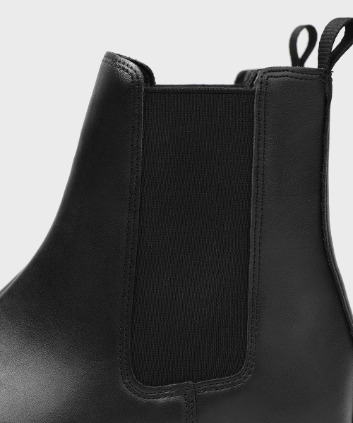 FIRENZE ATELIER（フィレンツェアトリエ）の「[SECOND.A Light] ベーシックラウンドトウチェルシーブーツ SL23 [MATT BLACK]（ブーツ・メンズ・ブラック・24cm/25cm/26cm/27cm/28cm）」の6枚目の写真