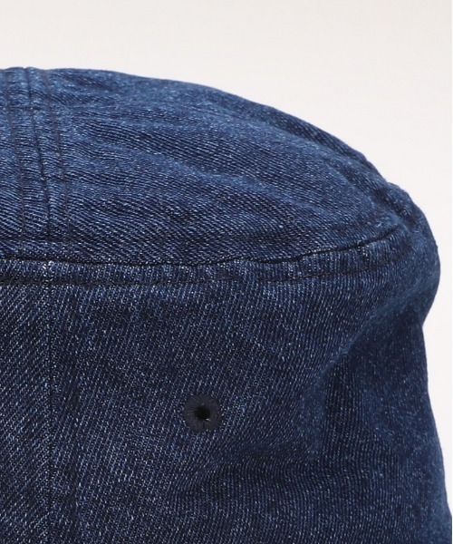 Right-on(ライトオン)の「HONEYSUCKLE ROSE フリンジバケットハット (綿100% / 折りたたみ可 / UV対策)(ハット・レディース・キナリ/ダークインディゴブルー/ブラック・フリー)」の10枚目の写真