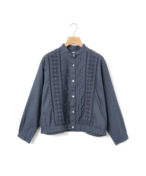 MidiUmi(ミディウミ)の「MidiUmi レースジャケットシャツ(シャツ/ブラウス・レディース・ブラック/ネイビー/オフホワイト・FREE)」の3枚目の写真