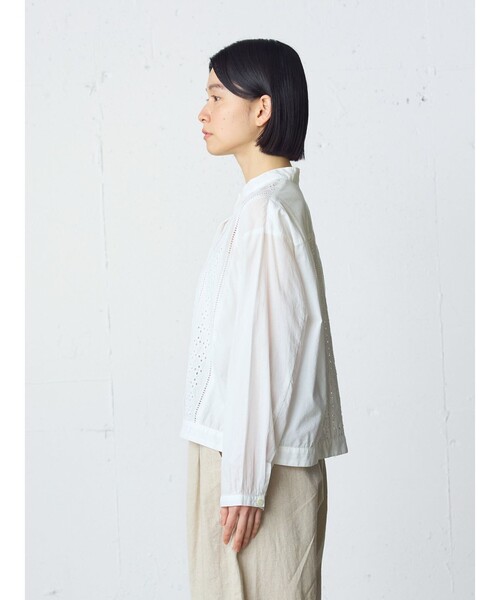 MidiUmi(ミディウミ)の「MidiUmi レースジャケットシャツ(シャツ/ブラウス・レディース・ブラック/ネイビー/オフホワイト・FREE)」の10枚目の写真