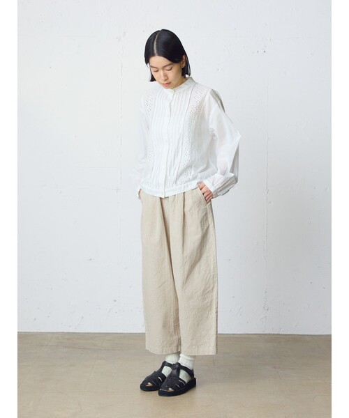 MidiUmi(ミディウミ)の「MidiUmi レースジャケットシャツ(シャツ/ブラウス・レディース・ブラック/ネイビー/オフホワイト・FREE)」の15枚目の写真