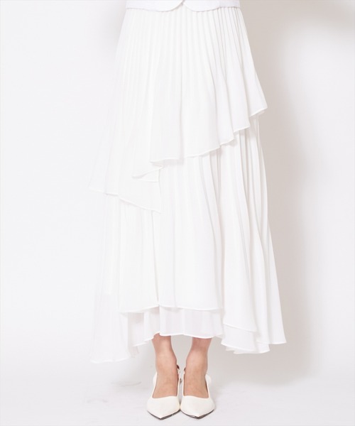 AND COUTURE(アンドクチュール)の「ツイードジャケットドッキングワンピース(ワンピース・レディース・ライトグレー/ベージュ/オフホワイト/サックスブルー・MEDIUM/SMALL)」の12枚目の写真