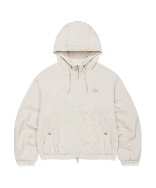 Wacky WiLLy（ワッキーウィリー）の「[GISELLEジゼル着用] WOMEN'S NYLON HOODED WINDBREAKER（ナイロンジャケット・レディース・クリーム/スカイブルー/その他・SMALL/MEDIUM）」の2枚目の写真