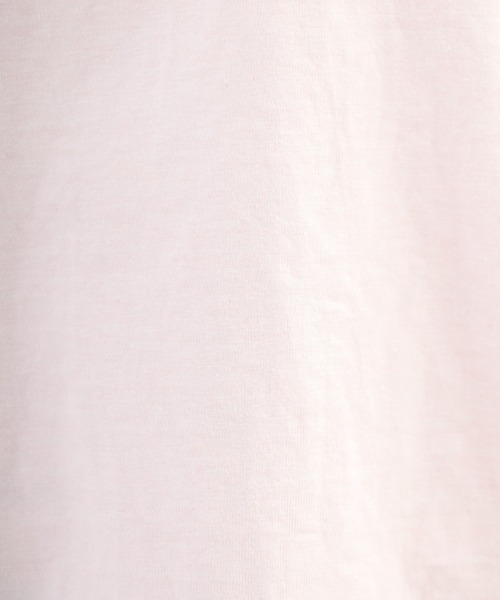 OMNES(オムネス)の「バイオポリウォッシュバッグフリルプルオーバーTシャツ 半袖(Tシャツ/カットソー・レディース・ピンク/ネイビー・FREE/F)」の3枚目の写真