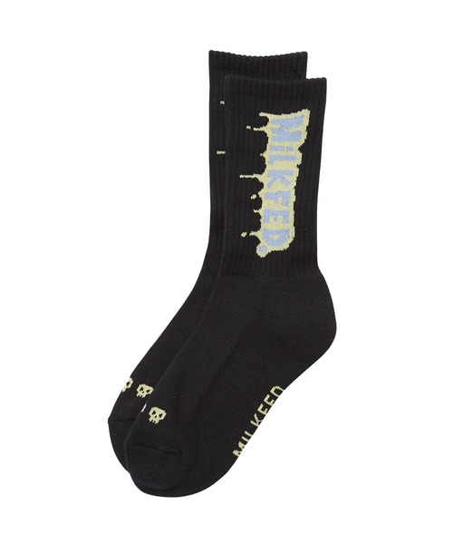 MILKFED.(ミルクフェド)の「MELT MILKFED. SOCKS(ソックス/靴下・レディース・ライトブルー/ブラック/ホワイト・ONE SIZE)」の2枚目の写真