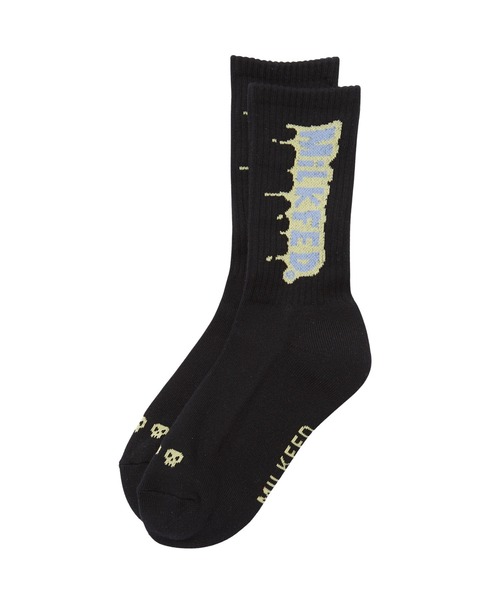 MILKFED.(ミルクフェド)の「MELT MILKFED. SOCKS(ソックス/靴下・レディース・ライトブルー/ブラック/ホワイト・ONE SIZE)」の5枚目の写真