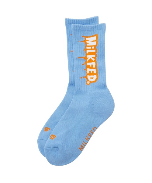 MILKFED.(ミルクフェド)の「MELT MILKFED. SOCKS(ソックス/靴下・レディース・ライトブルー/ブラック/ホワイト・ONE SIZE)」の6枚目の写真