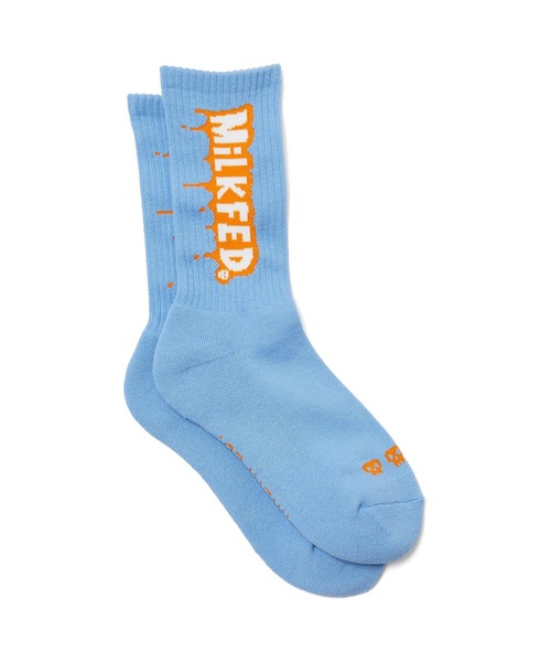 MILKFED.(ミルクフェド)の「MELT MILKFED. SOCKS(ソックス/靴下・レディース・ライトブルー/ブラック/ホワイト・ONE SIZE)」の7枚目の写真