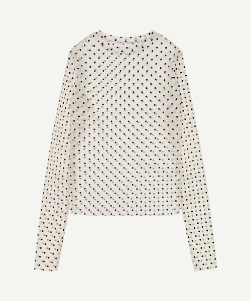 WEGO(ウィゴー)の「ドット柄シアータイトブラウス(その他トップス・レディース・アイボリー/ブラック・SMALL/MEDIUM)」の22枚目の写真