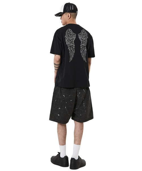 OY(オーワイ)の「『OY/オーワイ』PAINT SPLASH SHORTS/ペイントスプラッシュショートパンツ(その他パンツ・メンズ・カモフラージュ/ブラック・L/M/S)」の7枚目の写真