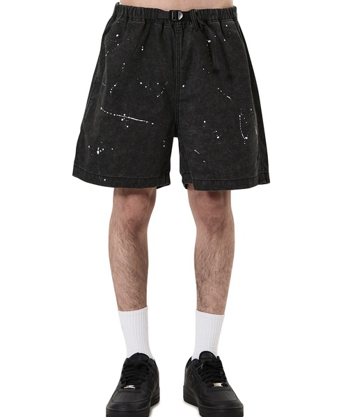 OY(オーワイ)の「『OY/オーワイ』PAINT SPLASH SHORTS/ペイントスプラッシュショートパンツ(その他パンツ・メンズ・カモフラージュ/ブラック・L/M/S)」の3枚目の写真