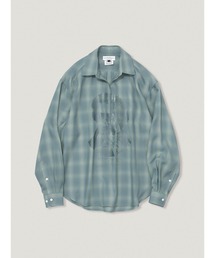 elephant TRIBAL fabrics Skipper Shirt【Ombre Check】