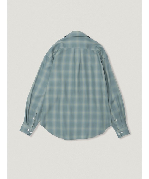 elephant TRIBAL fabrics(エレファントトライバルファブリックス)の「elephant TRIBAL fabrics Skipper Shirt【Ombre Check】(シャツ/ブラウス・メンズ・ブラウン/サックスブルー・2/1)」の5枚目の写真