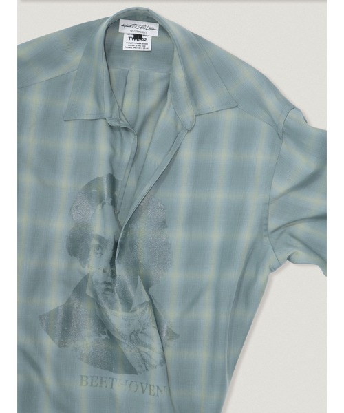 elephant TRIBAL fabrics(エレファントトライバルファブリックス)の「elephant TRIBAL fabrics Skipper Shirt【Ombre Check】(シャツ/ブラウス・メンズ・ブラウン/サックスブルー・2/1)」の6枚目の写真