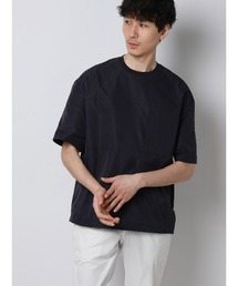 SUIT SQUARE | FLAT アウターTシャツ 半袖 ウォッシャブル ストレッチ 速乾 シルキーツイル 無地(テーラードジャケット)