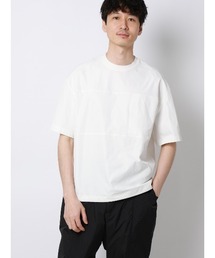 SUIT SQUARE | FLAT アウターTシャツ 半袖 ウォッシャブル ストレッチ 速乾 シルキーツイル 無地(テーラードジャケット)