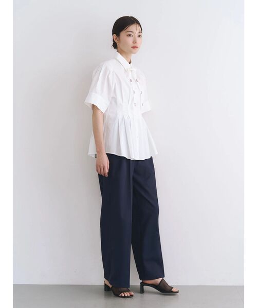 POLO BCS（ポロ ビーシーエス）の「【POLO BCS】タイ付ボリュームスリーブシャツ（シャツ/ブラウス・レディース・ブラック/ブルー/オフホワイト/ピンク・MEDIUM）」の15枚目の写真