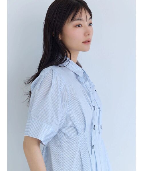 POLO BCS（ポロ ビーシーエス）の「【POLO BCS】タイ付ボリュームスリーブシャツ（シャツ/ブラウス・レディース・ブラック/ブルー/オフホワイト/ピンク・MEDIUM）」の17枚目の写真
