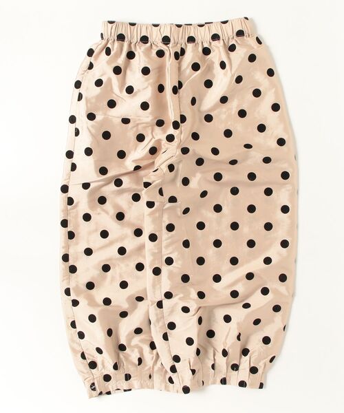 sandy（サンディー）の「フロッキードットタフタ裾タックパンツ（その他パンツ・レディース・オフホワイト/ベージュ/ブラック・FREE）」の3枚目の写真