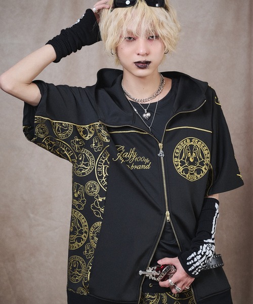 GALFY(ガルフィー)の「【GALFY/ガルフィー】プチョヘンザ SETUP(セットアップ・メンズ・ホワイト/ブラック・L/XL)」の2枚目の写真