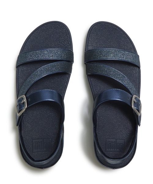 fitflop（フィットフロップ）の「SKINNY II GLITTERDUST Z-STRAP SANDALS / SKINNY II グリッターダスト Zストラップ サンダル（サンダル・レディース・ブラック×シルバー/ダークネイビー・US6/US7/US8/US5）」の8枚目の写真