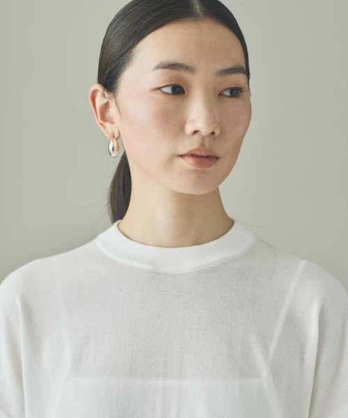 Curensology(カレンソロジー)の「Curensology(カレンソロジー)/レイヤードレースニットプルオーバー(ニット/セーター・レディース・グレー/ブラック/ホワイト・FREE)」の13枚目の写真