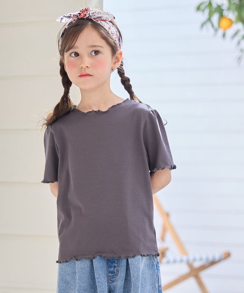 Piet(ピエット)の「チュールビスチェ&メローTセット(Tシャツ/カットソー・キッズ・オフホワイト/サックスブルー・100/130/120/110)」の16枚目の写真