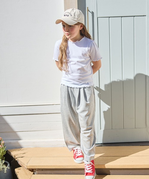 Piet(ピエット)の「チュールビスチェ&メローTセット(Tシャツ/カットソー・キッズ・オフホワイト/サックスブルー・100/130/120/110)」の10枚目の写真