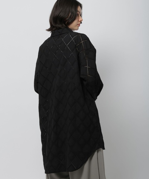 niko and...（ニコアンド）の「刺繍チュニックシャツワンピース（チュニック・レディース・ブラック/ブルー/オフホワイト・FREE）」の10枚目の写真