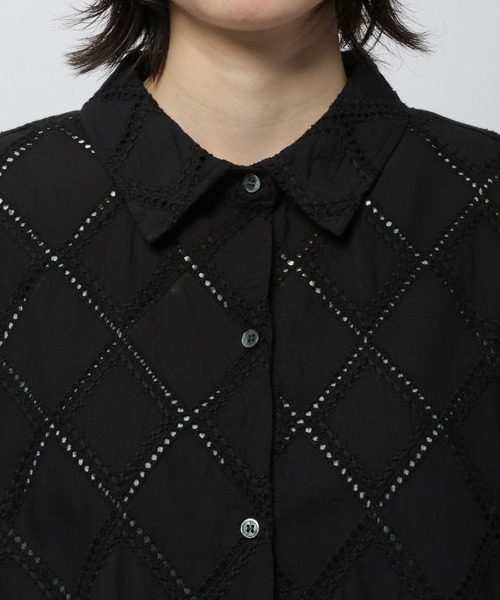 niko and...（ニコアンド）の「刺繍チュニックシャツワンピース（チュニック・レディース・ブラック/ブルー/オフホワイト・FREE）」の17枚目の写真