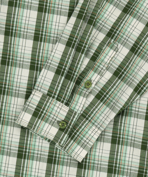 BROWNBREATH（ブラウンブレス）の「CHECK HOOD SHIRTS - GREEN（シャツ/ブラウス・レディース・その他・SMALL/MEDIUM/LARGE/X-LARGE）」の7枚目の写真