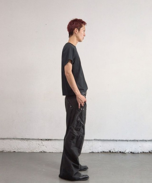 NVRFRGT（ネヴァーフォーゲット）の「Panelled Half Sleeve T-Shirt（Tシャツ/カットソー・メンズ・ブラック/ダークグレー/ホワイト・1/2/3）」の11枚目の写真