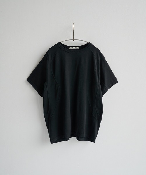 NVRFRGT(ネヴァーフォーゲット)の「Panelled Half Sleeve T-Shirt(Tシャツ/カットソー・メンズ・ブラック/ダークグレー/ホワイト・1/2/3)」の18枚目の写真
