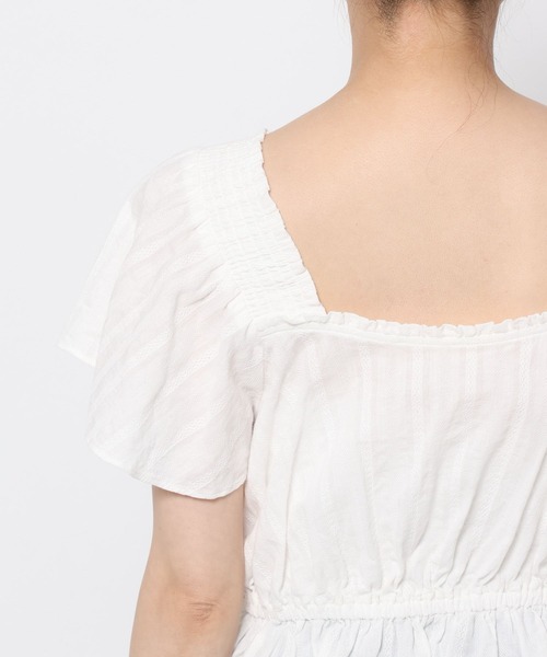 LOWRYS FARM（ローリーズファーム）の「２ＷＡＹレースフリルブラウス 668391（シャツ/ブラウス・レディース・ホワイト/ブラック/ベージュ・FREE）」の20枚目の写真