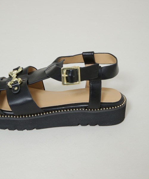 NANO universe（ナノユニバース）の「ビットグルカサンダル（サンダル・レディース・グレー系その他4/ブラック・36/38/37）」の7枚目の写真