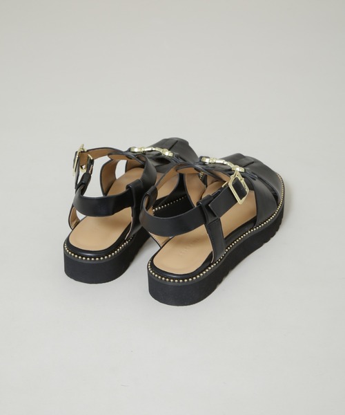 NANO universe（ナノユニバース）の「ビットグルカサンダル（サンダル・レディース・グレー系その他4/ブラック・36/38/37）」の9枚目の写真