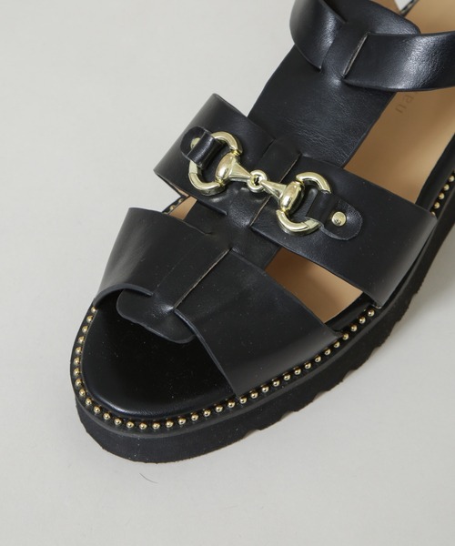 NANO universe（ナノユニバース）の「ビットグルカサンダル（サンダル・レディース・グレー系その他4/ブラック・36/38/37）」の10枚目の写真