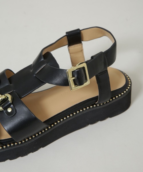 NANO universe（ナノユニバース）の「ビットグルカサンダル（サンダル・レディース・グレー系その他4/ブラック・36/38/37）」の11枚目の写真