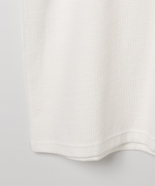 LAND MUSEUM（ランドミュージアム）の「LAND MUSEUM／リラックスヘンリー半袖T（Tシャツ/カットソー・メンズ・ホワイト/ライトグレー・LARGE/MEDIUM）」の18枚目の写真