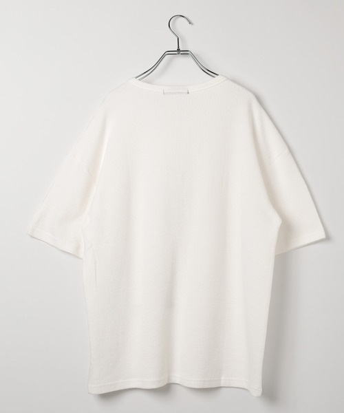 LAND MUSEUM（ランドミュージアム）の「LAND MUSEUM／リラックスヘンリー半袖T（Tシャツ/カットソー・メンズ・ホワイト/ライトグレー・LARGE/MEDIUM）」の19枚目の写真